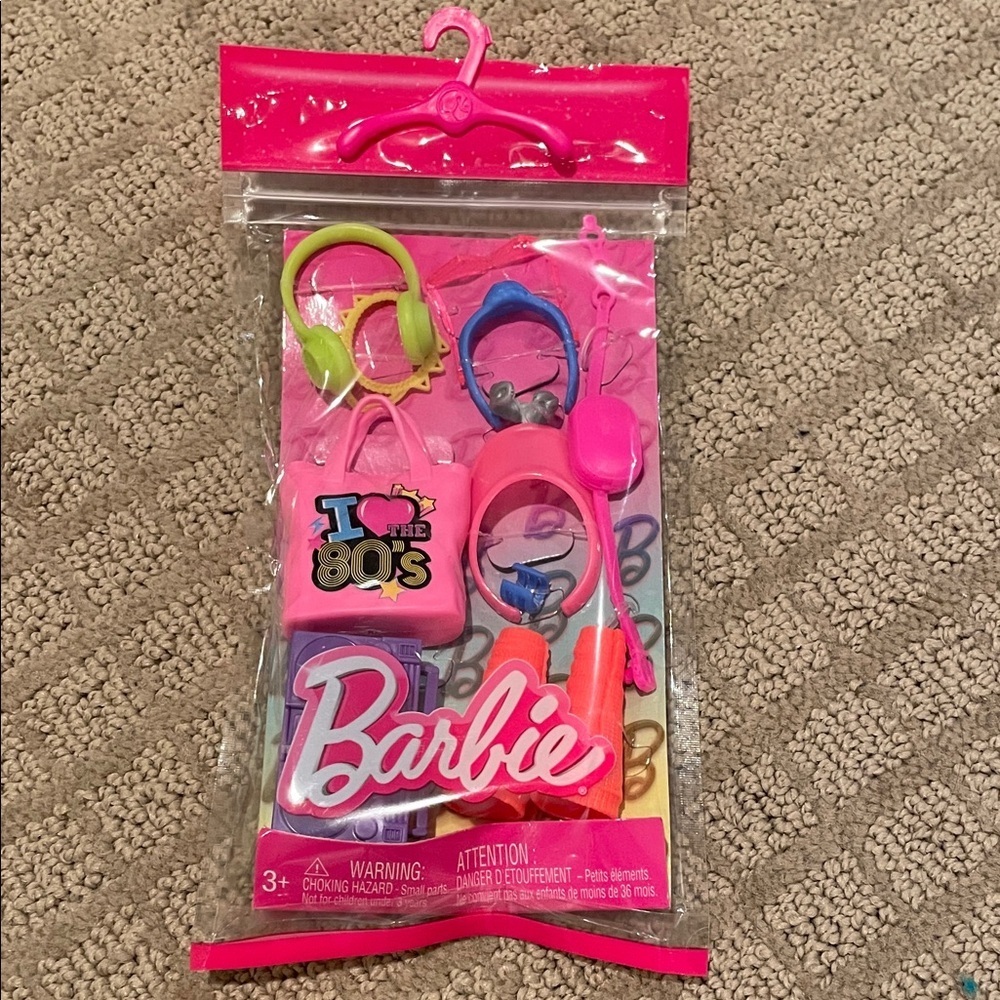 Barbie Hair Accessory Set - Pink and Blue